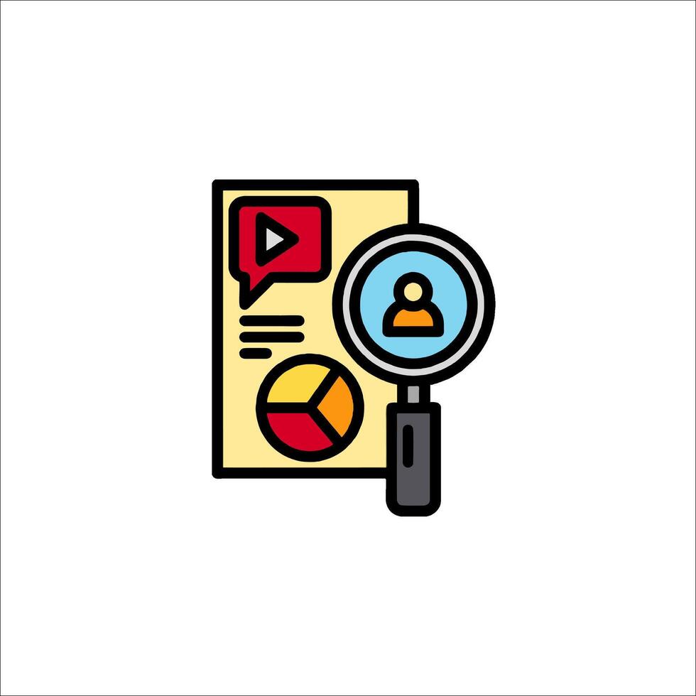 Marketing Analysis Icon Data User Research, report vector