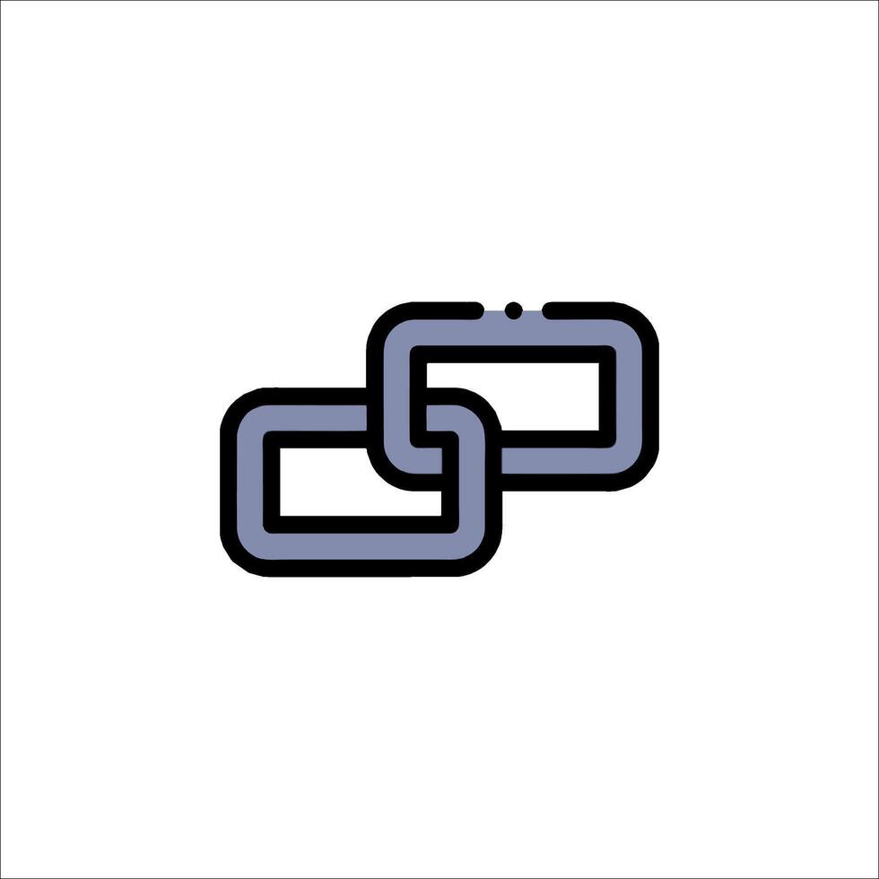 Chain Link Icon Connection Security and Network Concept, dependency vector