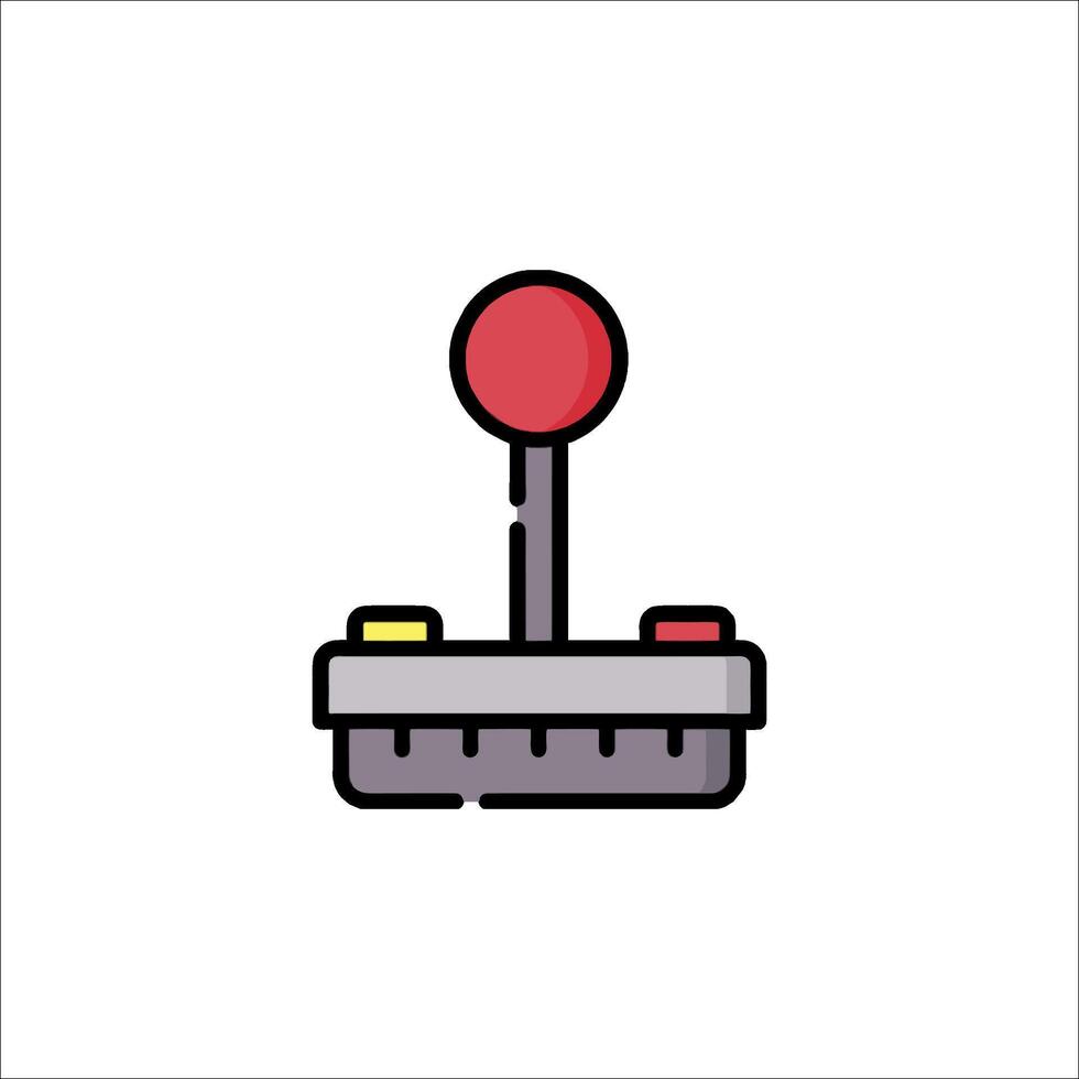 Retro Game Joystick Icon Arcade Controller Illustration, console vector