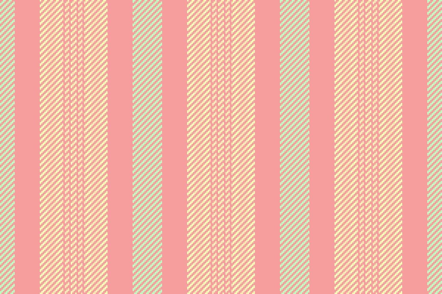 Ratterned textile texture seamless, collage stripe fabric background. Vurve vertical pattern lines in light and red colors. vector