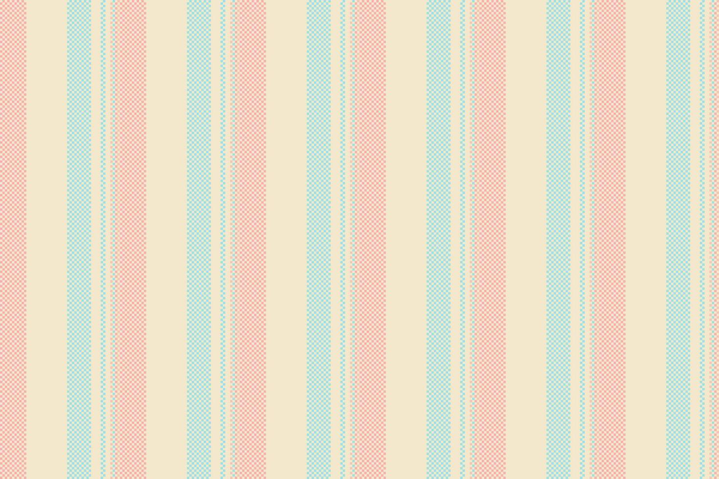Larvest textile stripe vertical, setting lines texture . Fone seamless fabric pattern background in light and cyan colors. vector