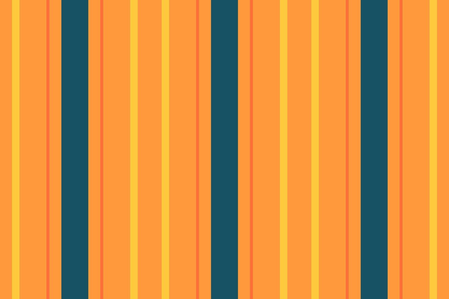 Structure lines background stripe, layer texture vertical fabric. Path textile seamless pattern in orange and amber colors. vector