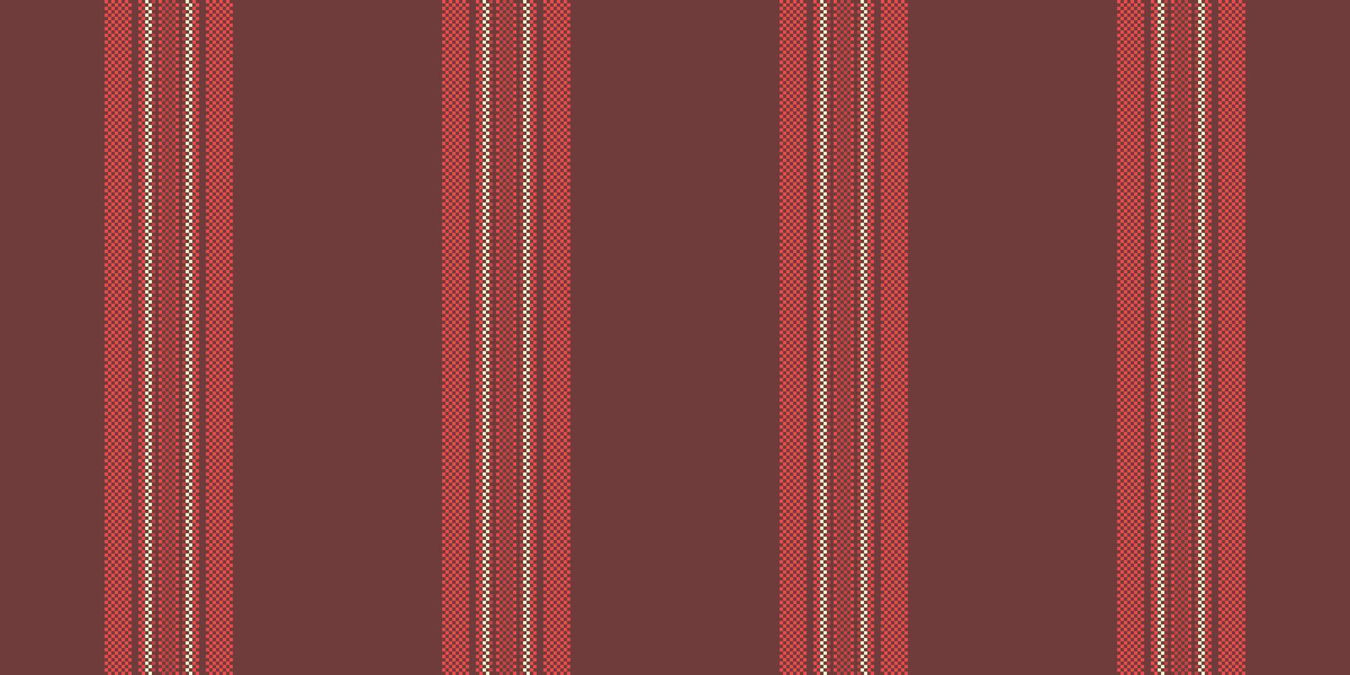 Sasic seamless textile, part background lines fabric. Vetailed pattern texture vertical stripe in red and papaya whip colors. vector