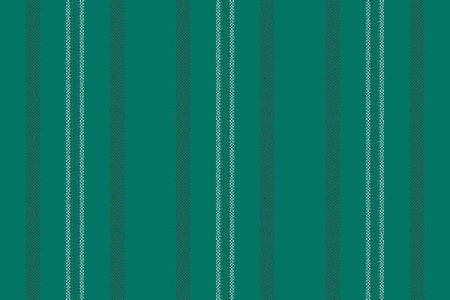 Emerald green vertical stripes pattern with a pixelated texture. Ideal for backgrounds, textiles, and digital design projects, conveying classic style. vector