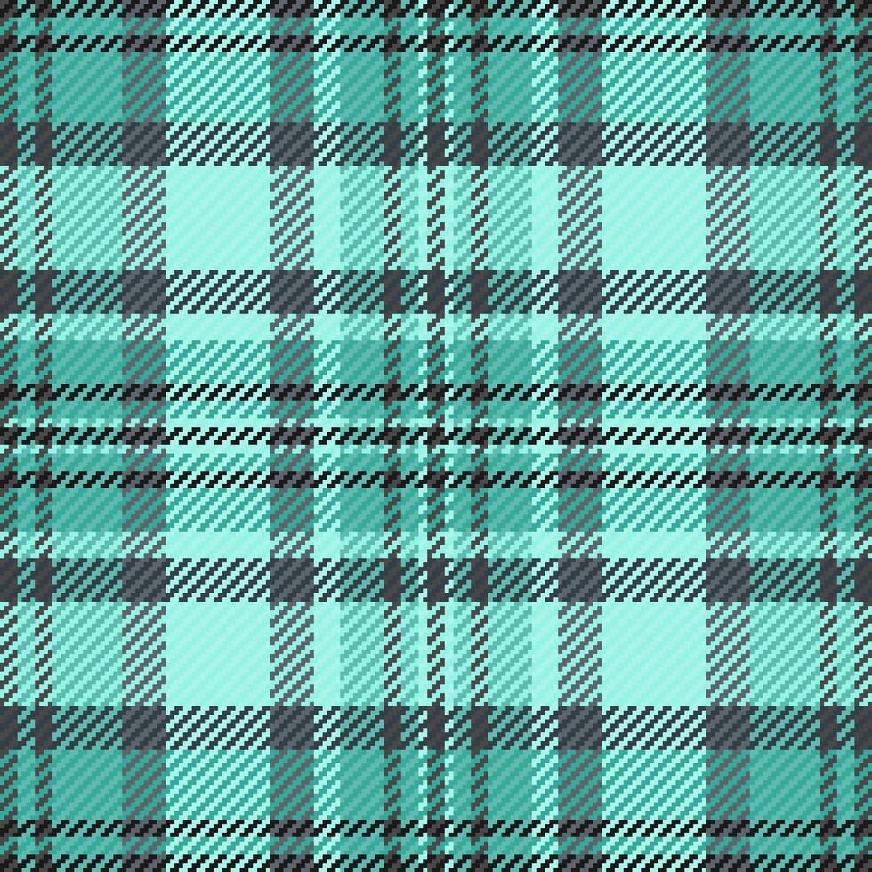 Classic plaid pattern in cool teal gray. Versatile fabric texture ideal for backgrounds, apparel design, or adding a touch of rustic warmth to creative projects. vector