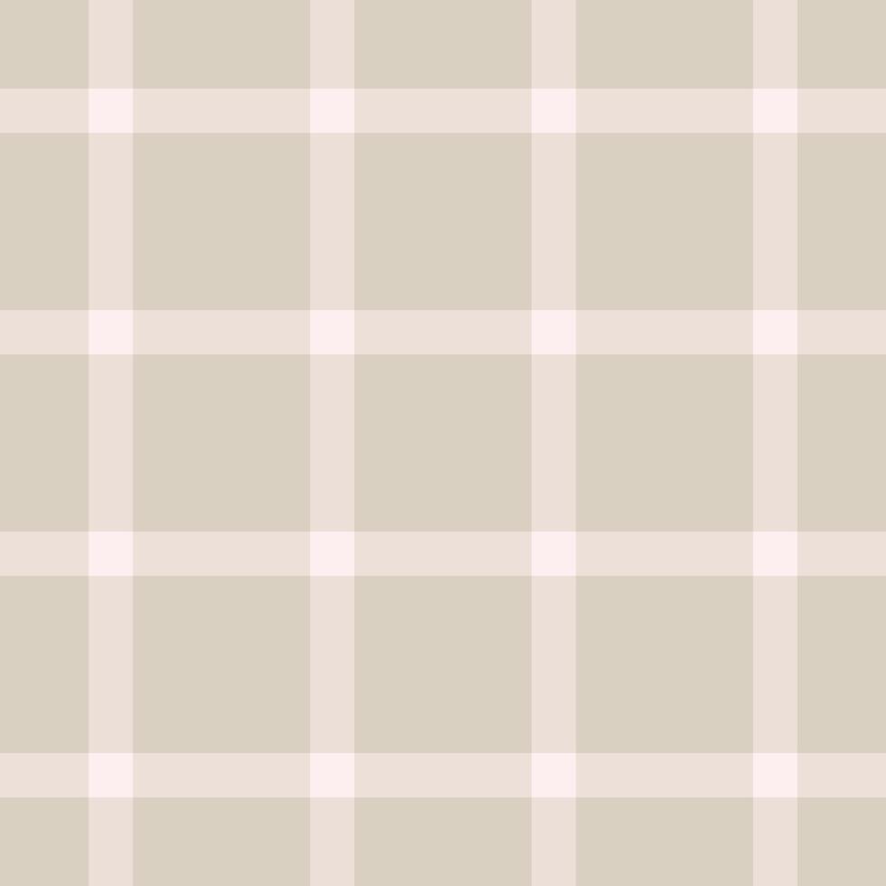 Neutral toned seamless plaid pattern. Use for backgrounds, textiles, or templates. Simple, modern, and versatile design element. vector