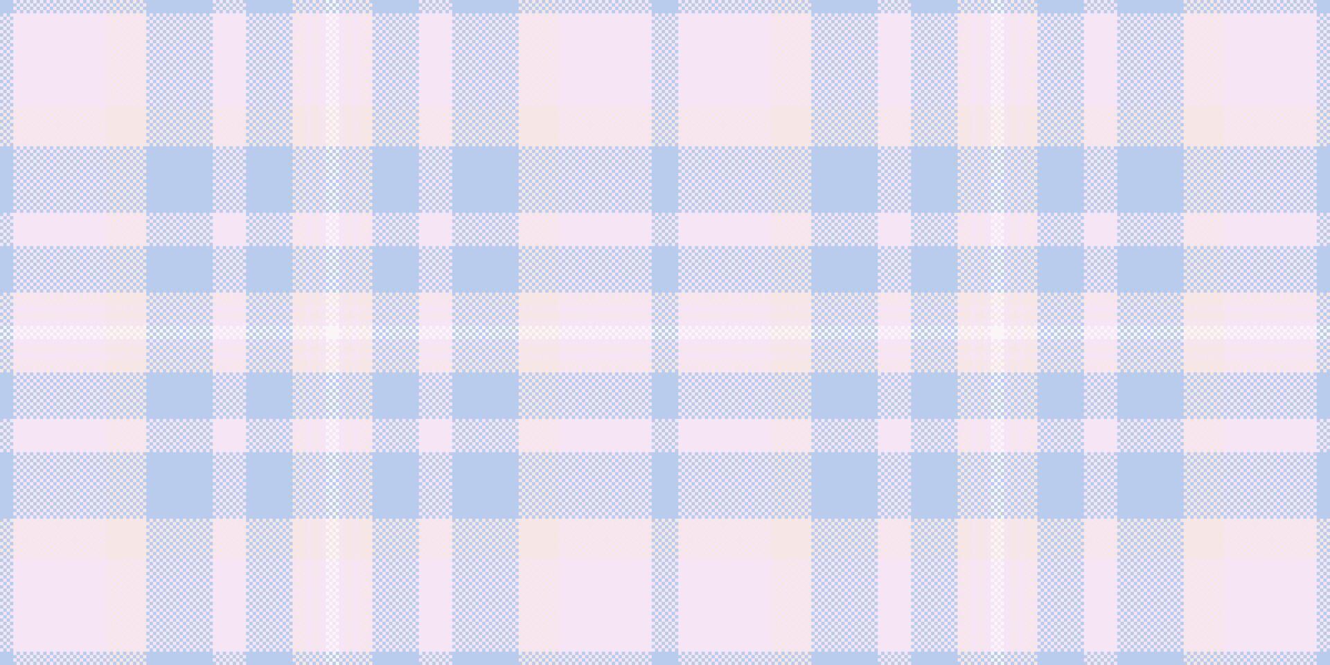 Soft pastel plaid pattern in light blue and pink hues. Classic textile design suitable for backgrounds, fabrics, or digital art projects. Adds a calming, gentle touch. vector