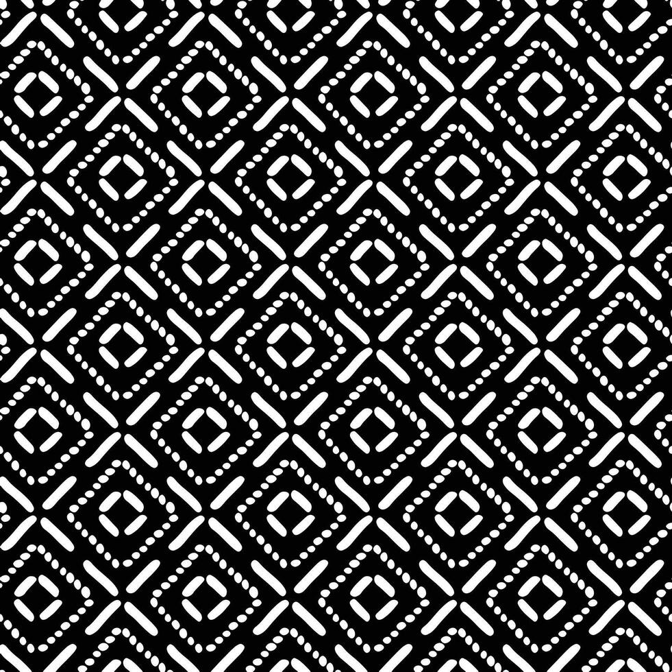 Seamless Geometric Pattern Monochrome Background Texture vector