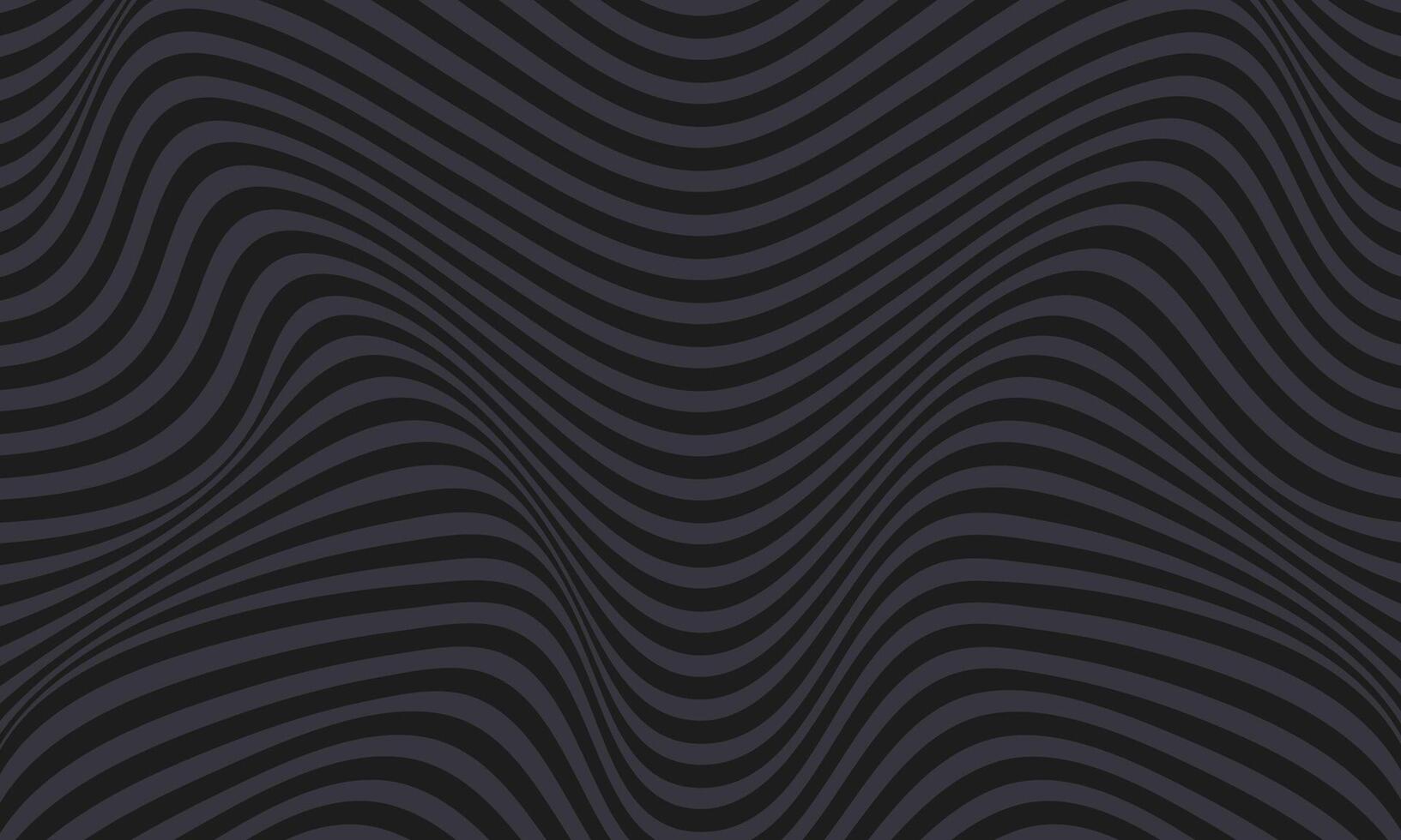 Abstract dark grey undulating wavy lines forming a textured background with a subtle optical illusion effect vector