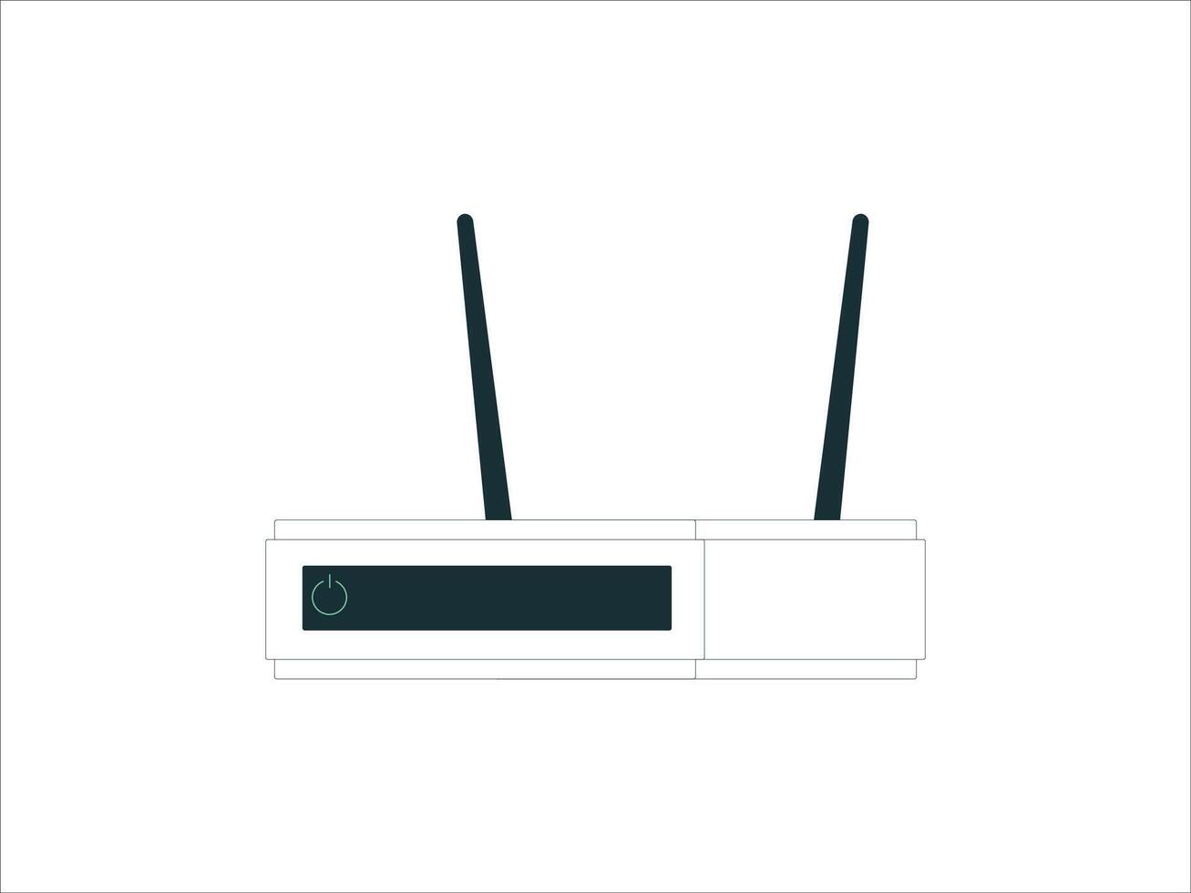 Wifi Router Icon, router silhouette design. Digital wireless network router vector