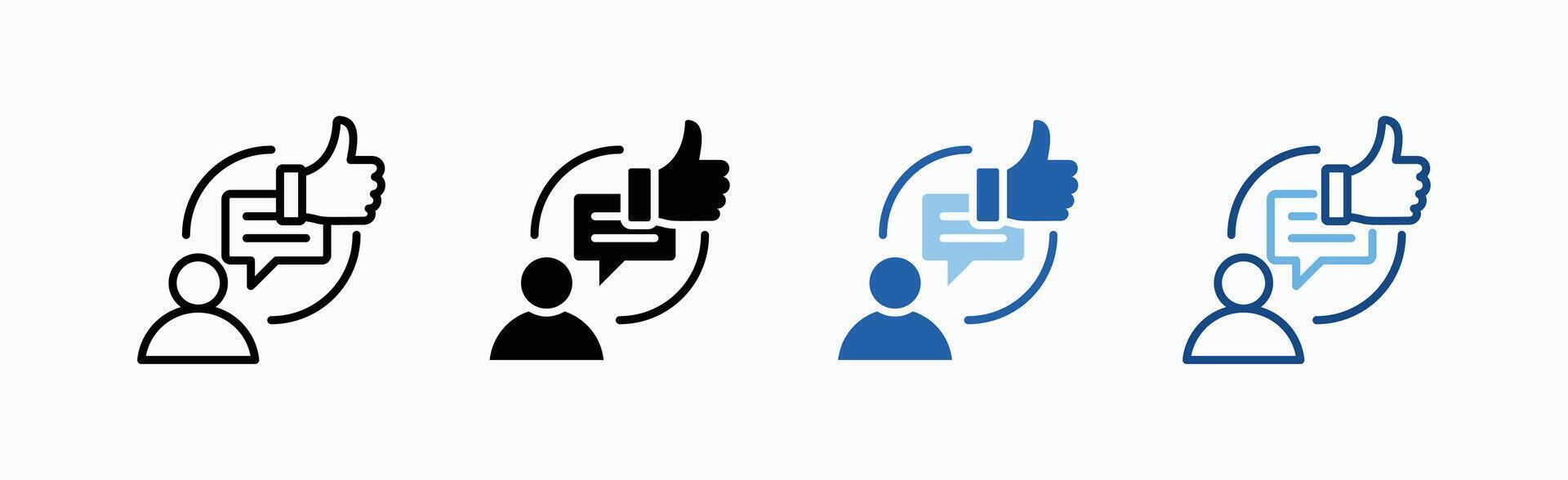 User Review Icon Sheet Multiple Style vector