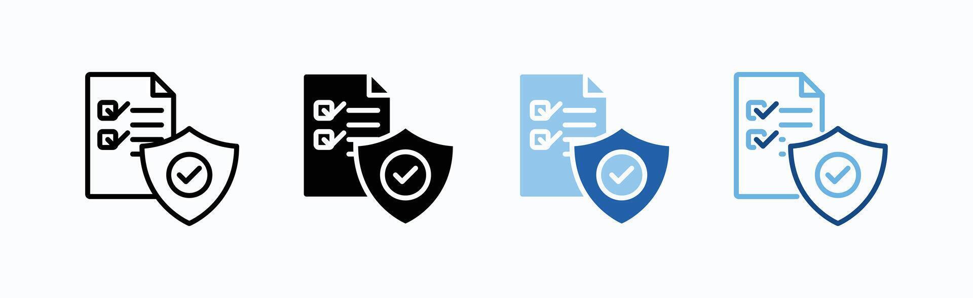 Accountability Icon Sheet Multiple Style vector