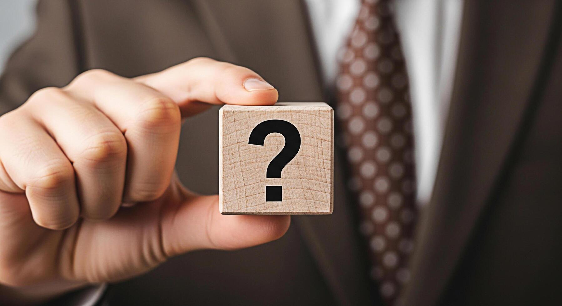 Question mark block uncertainty doubt problem solution answer decision choice confusion inquiry quiz test survey dilemma puzzle challenge idea photo