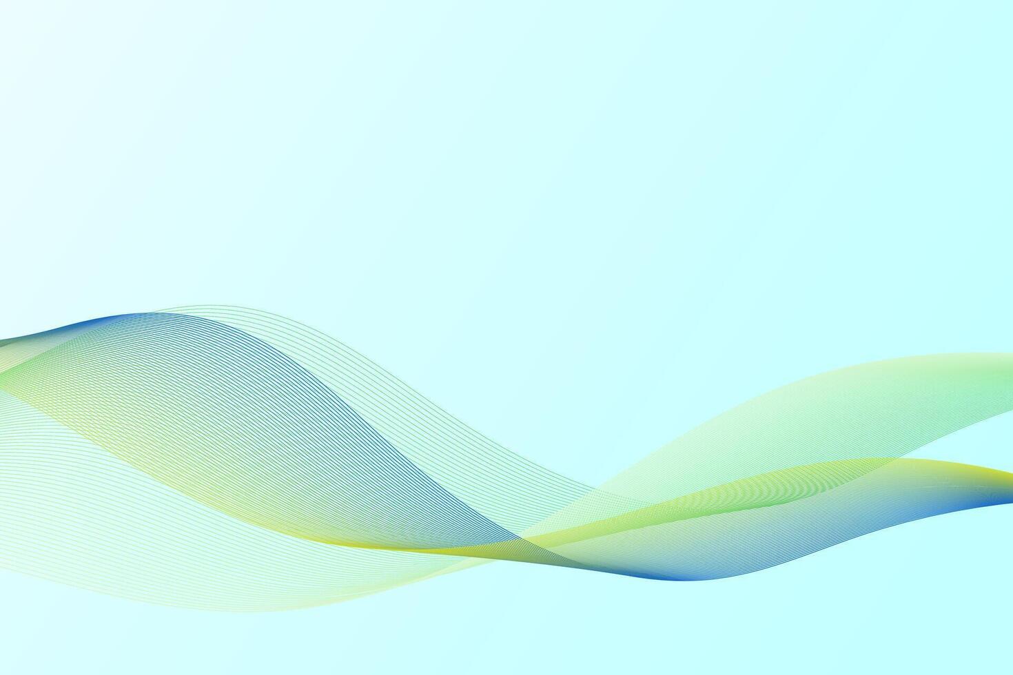 Wavy curve pattern abstract light blue background for network technology theme. vector