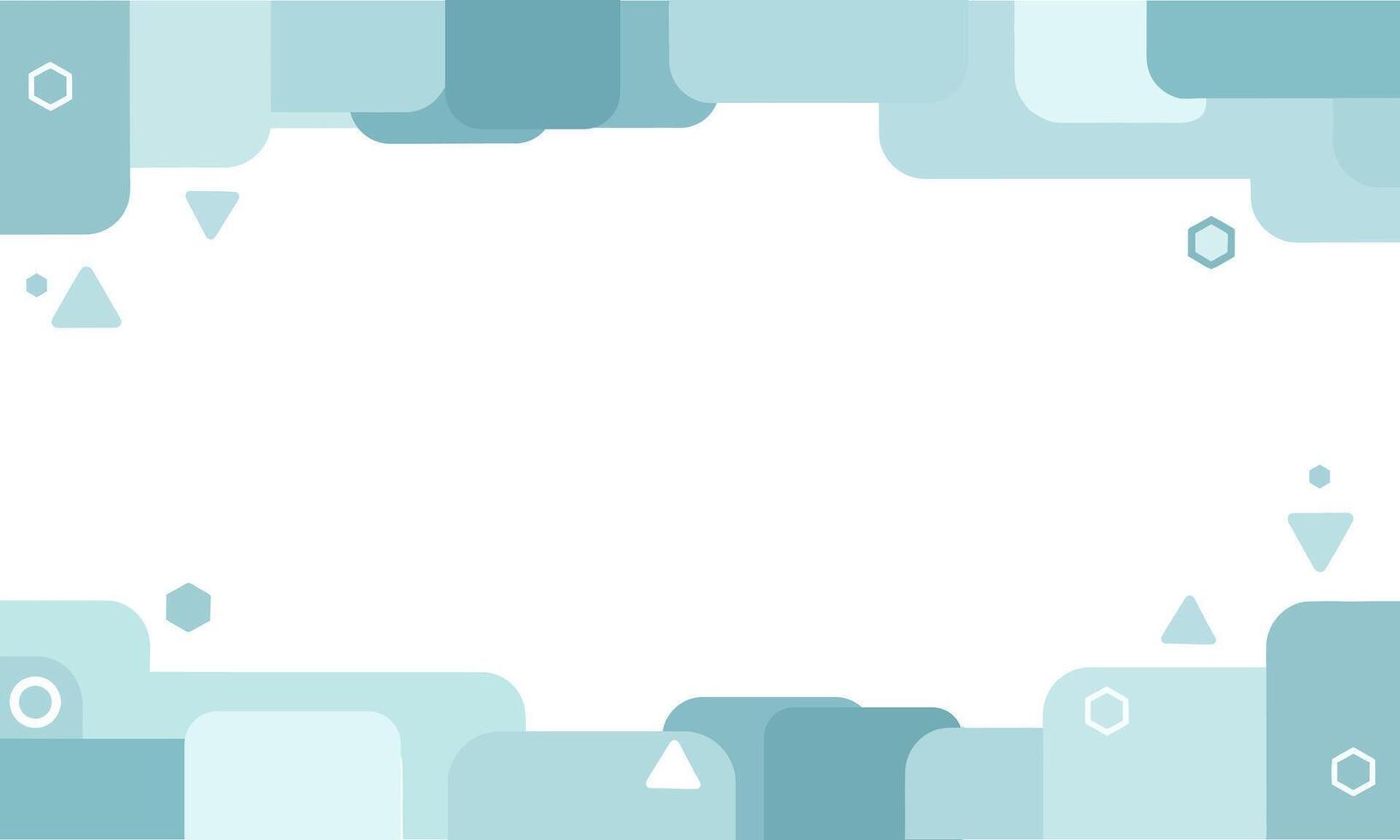 Abstract Geometric Background with Soft Blue Tones and Shapes. vector