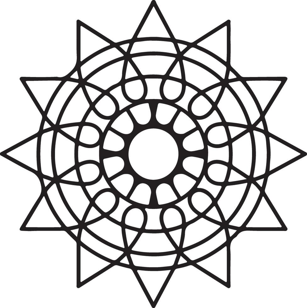 resumen geométrico modelo con atómico y circular diseño elementos vector