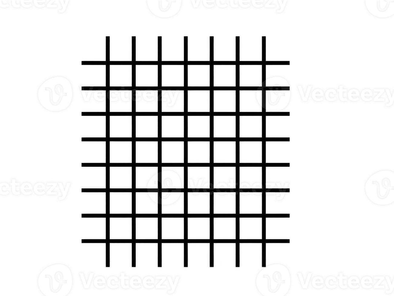 Black grid pattern geometric square mesh abstract background simple design modern minimal style isolated on white clean lines symmetry structure versatile use png