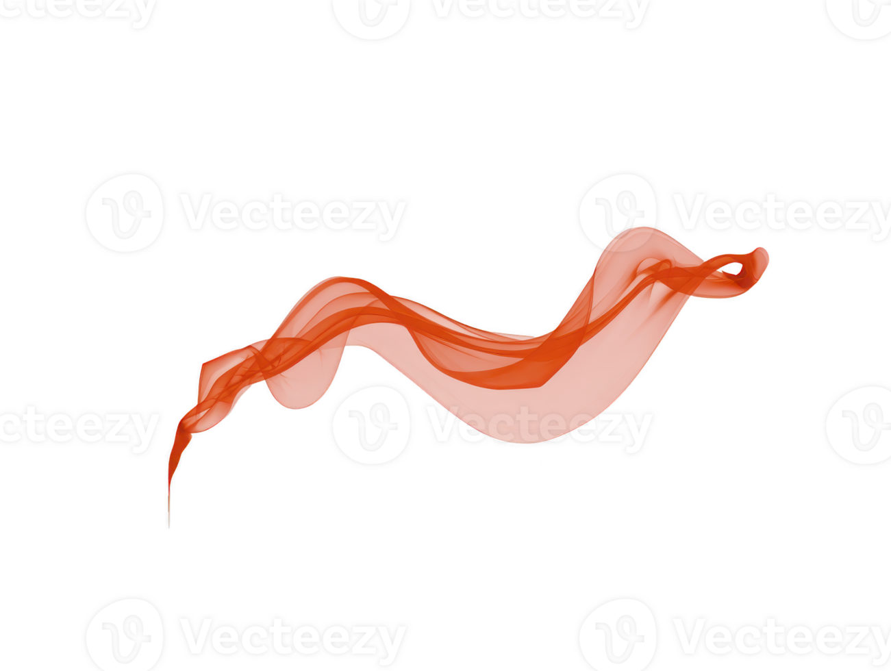 Abstract red smoke wave transparency background, flowing elegant line art, modern minimal design, soft transparent texture, creative motion, calm and peaceful visual, suitable for backgrounds png