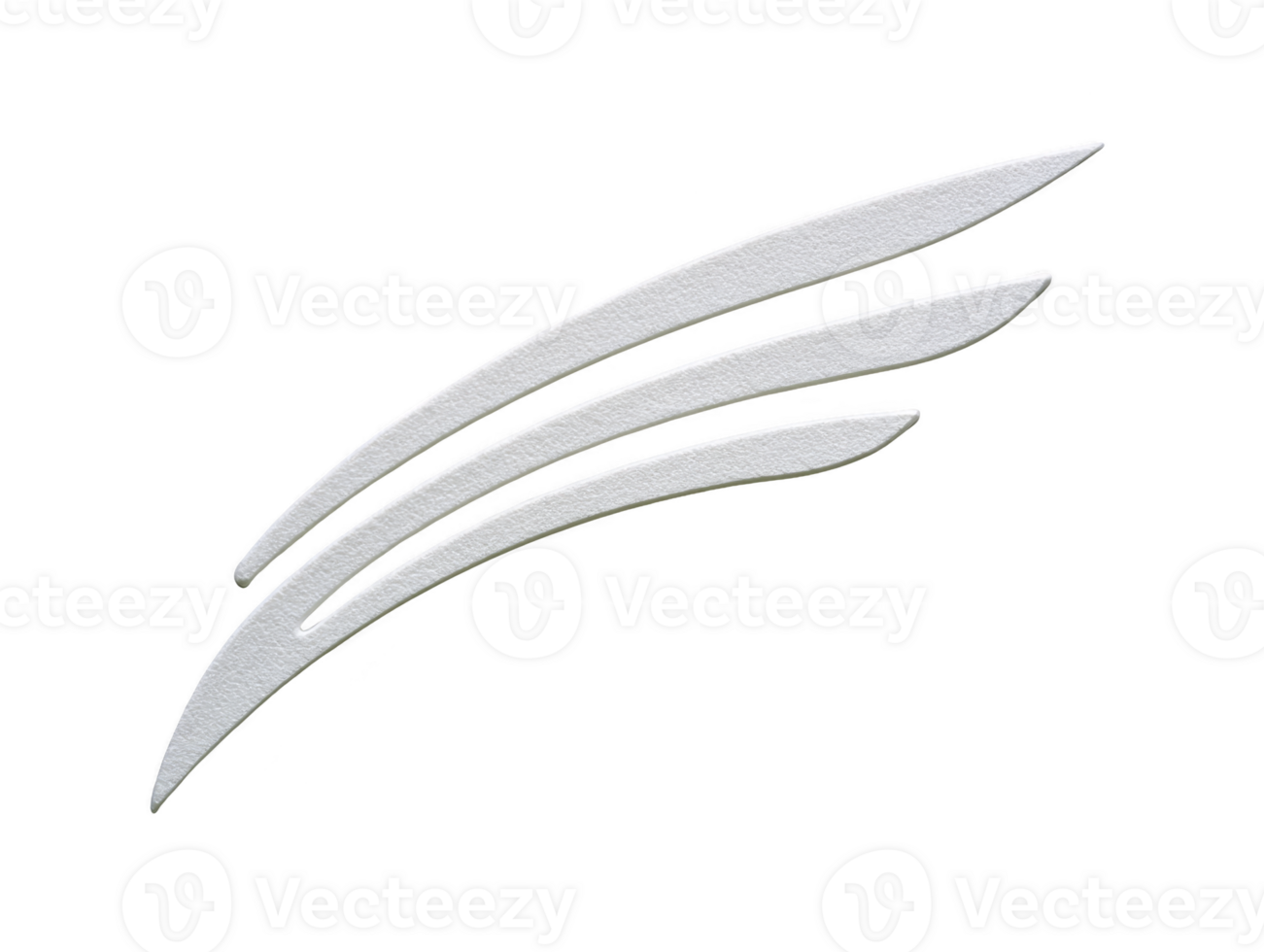 Abstract white swoosh lines on transparency background, modern minimalist design, dynamic motion, clean and elegant, suitable for logo or graphic element png