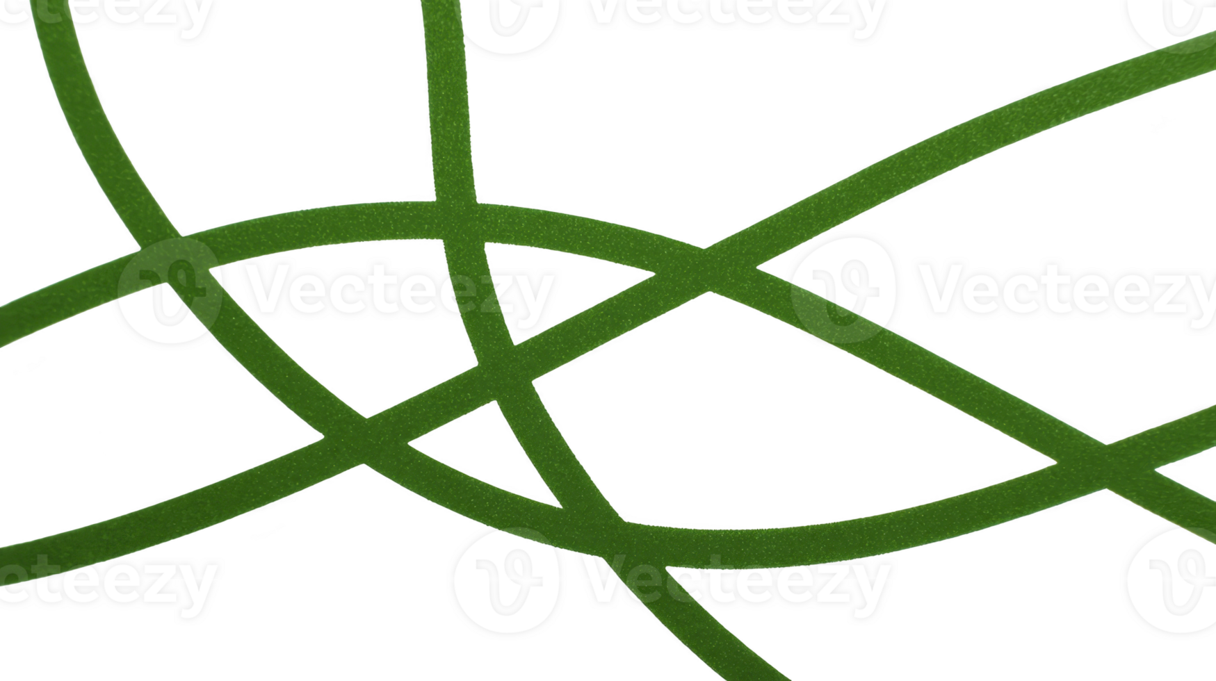 Green curved lines intersect on transparency background, creating abstract, modern pattern with dynamic and energetic feel, suitable for backgrounds or graphic design projects png