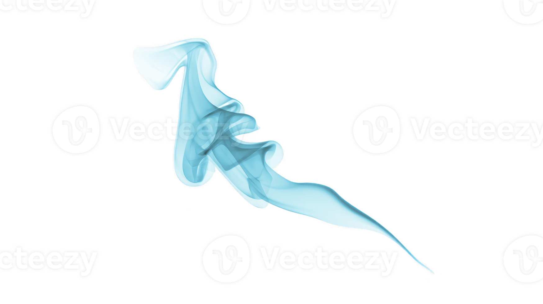 Blue smoke abstract flowing isolated transparent soft smooth artistic wavy elegant on transparency background creates calm and dreamy atmosphere with gentle curves and fluid motion png