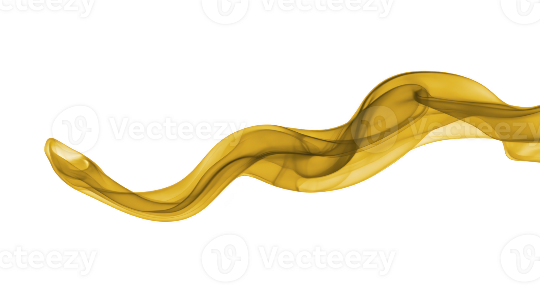 Golden abstract wave fluid shape smooth curve transparent effect modern design isolated on transparency background elegant and dynamic suitable for creative projects and backgrounds png