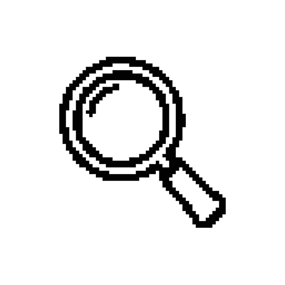 Magnifying glass search for information is an exploration of knowledge and investigation tool vector