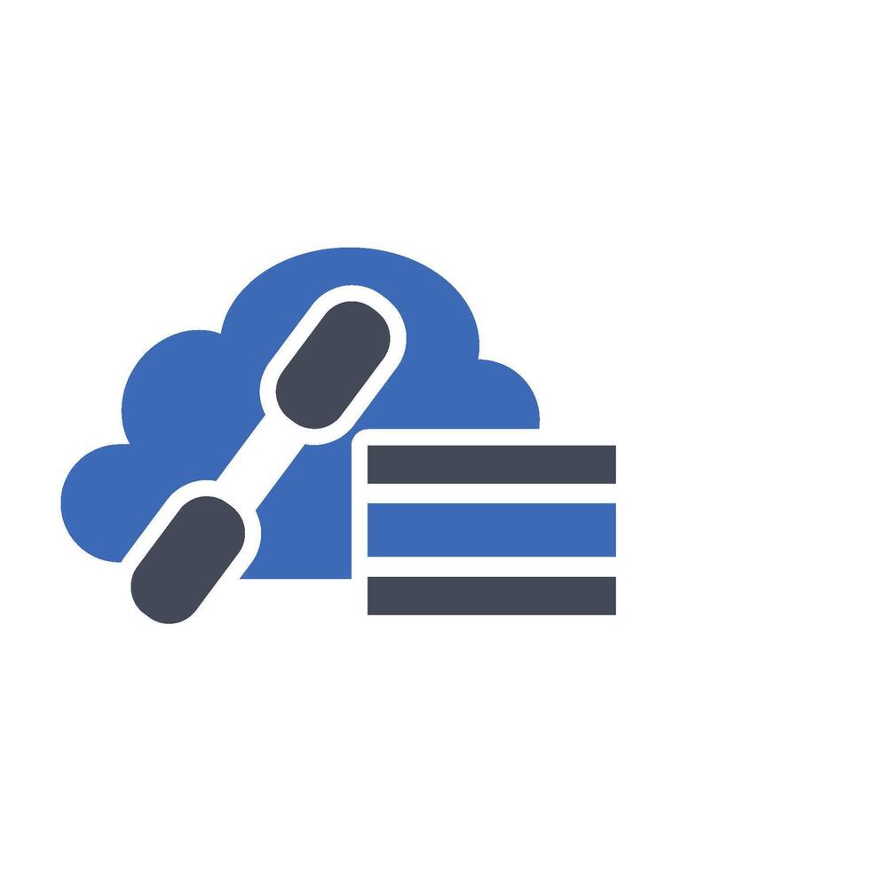 A cloud with a file and a file icon vector