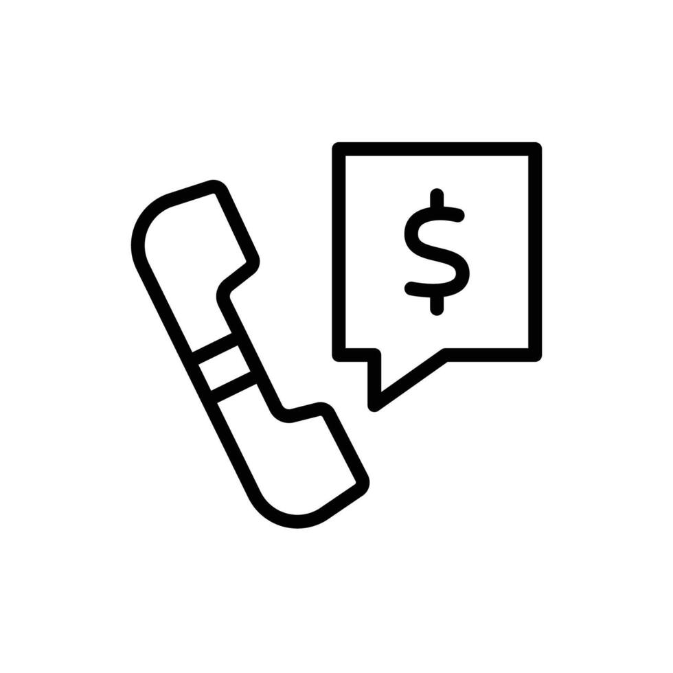 A graphic representation of a phone and a message bubble, symbolizing communication. vector