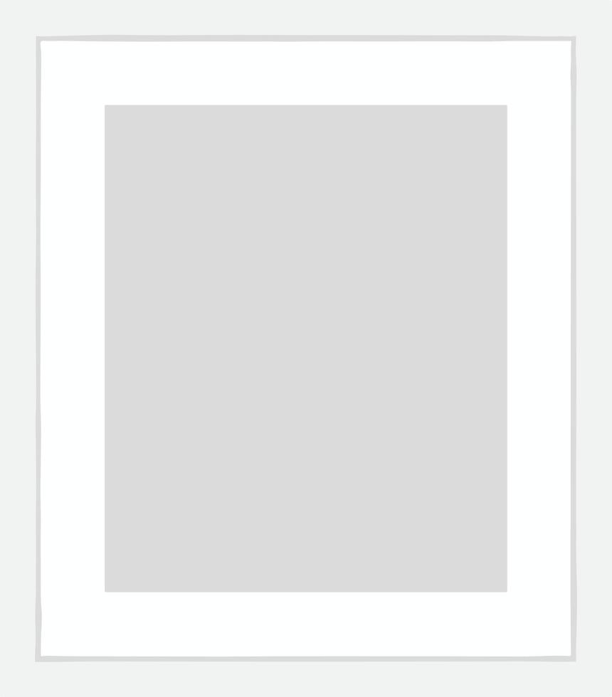 Simple Minimalist Square Frame Mockup with White Border for Presentation vector