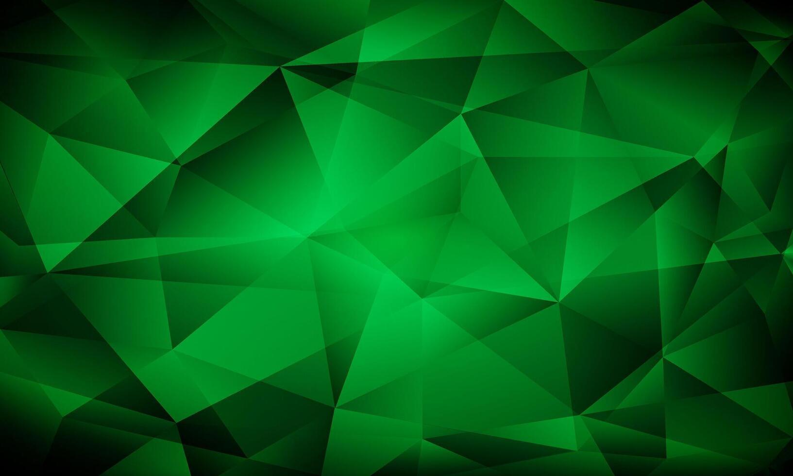abstract green polygon background with sharp shapes and modern geometric style vector