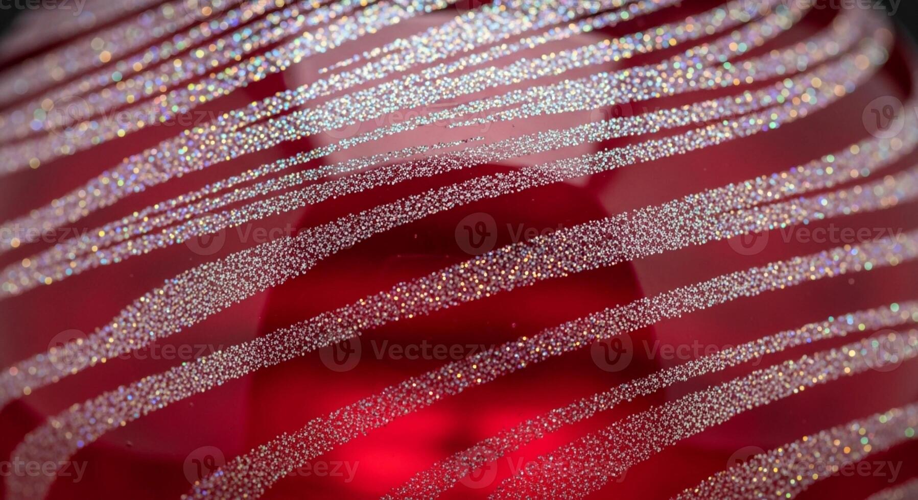 A close up of a red vase with a zebra pattern photo