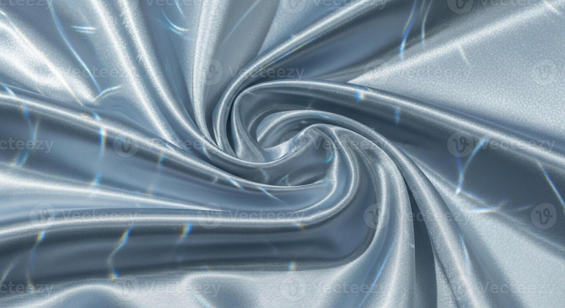 Abstract swirling blue and white fabric texture with subtle geometric patterns and soft lighting photo