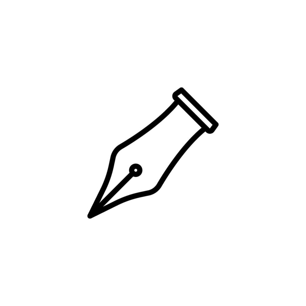 Pen nib icon for web, and mobile app vector