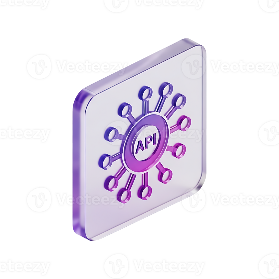 3d api icona con viola Rete connessioni radiante a partire dal centro centro per Software sviluppo e tecnologia integrazione concetti png