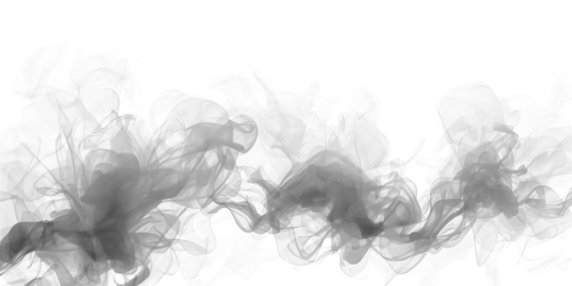 Ethereal smoke effect on a transparent background, creating a sense of mystery and depth isolated on transparent background png