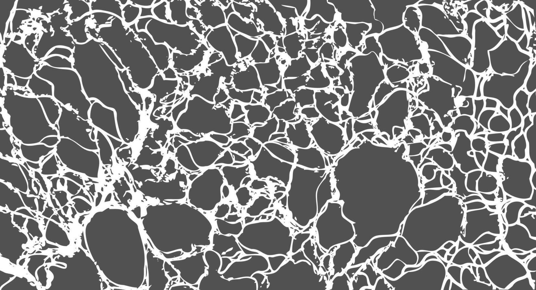 Chaotic Torn Net Pattern background. Irregular web-like tissue and Cracked Mesh Silhouette for Distressed Abstract Overlays vector