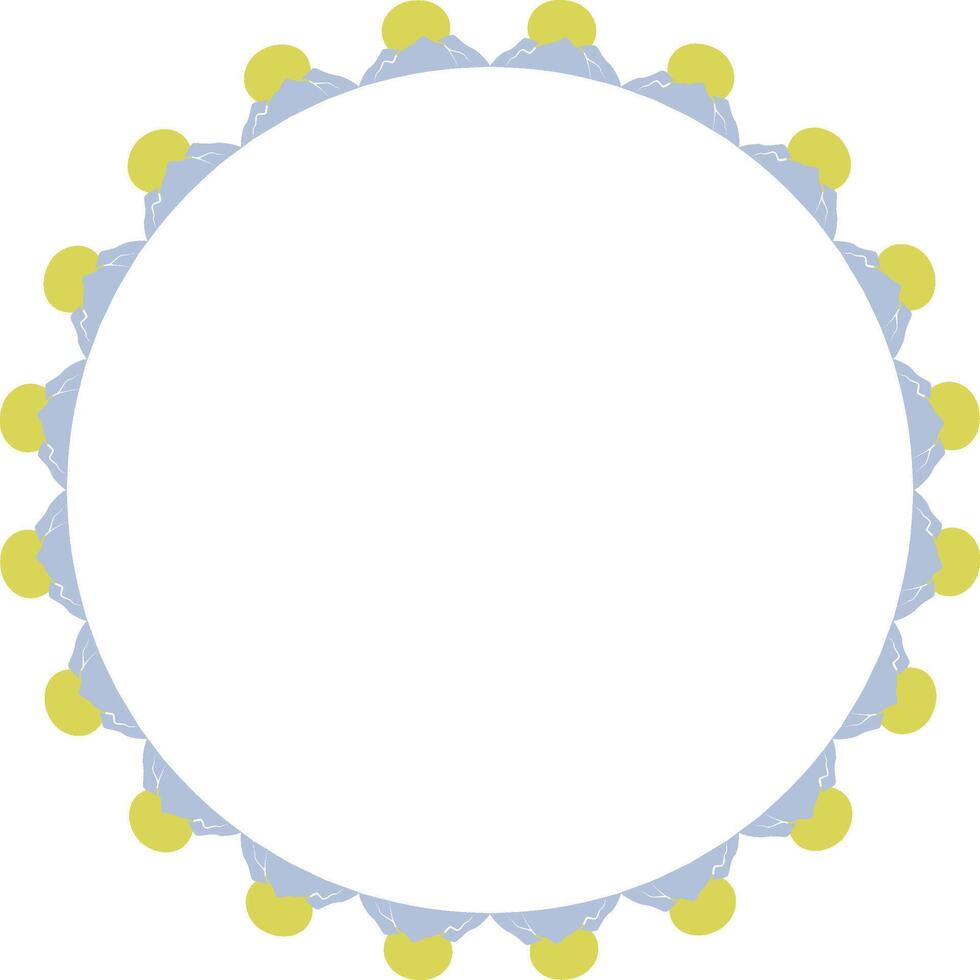 Mountains frame. Empty frame box. Hand drawn illustration. Design for greeting card, banner vector