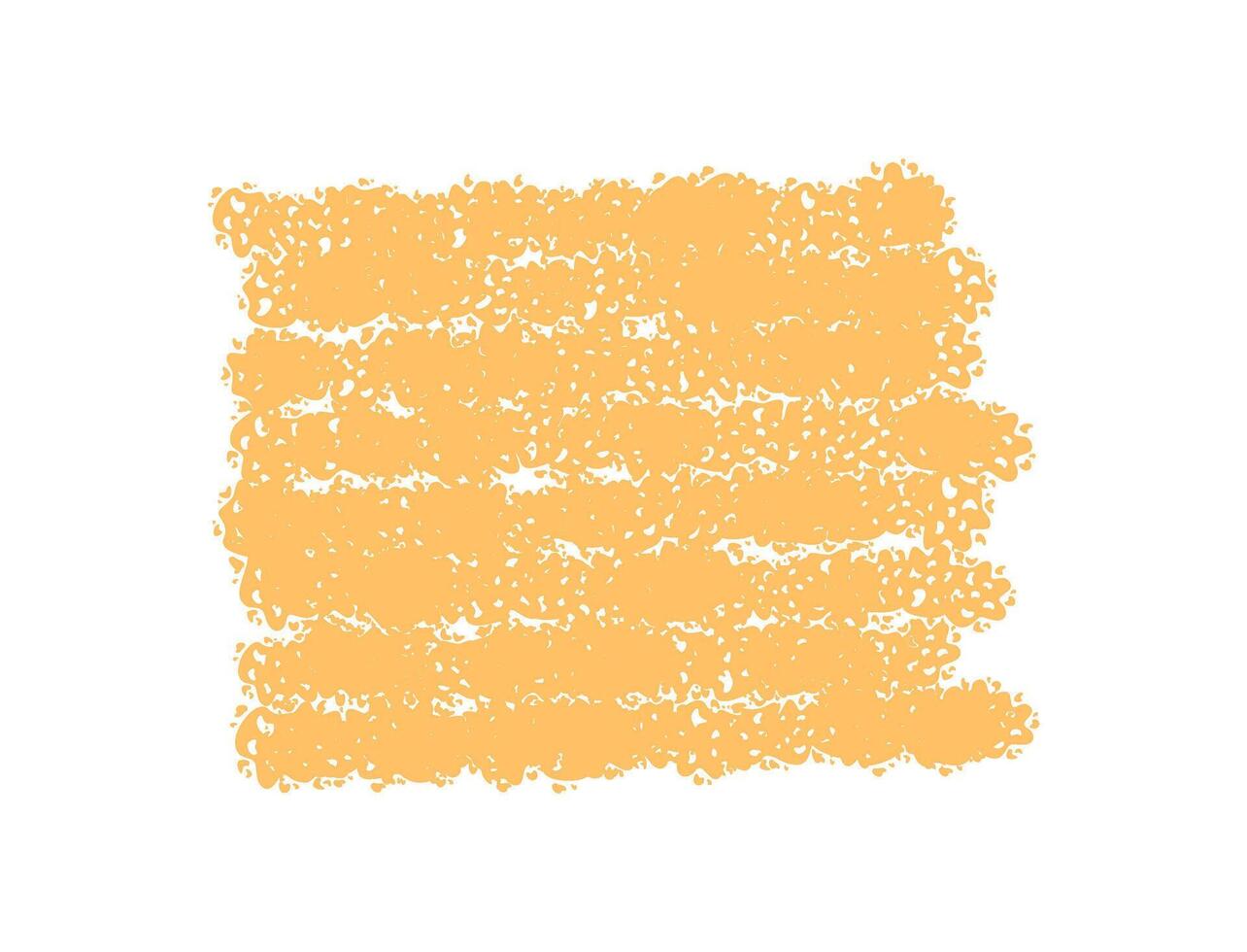 Chalk scribble textbox in a rectangle orange banner style background. The box creates a template for text or note with underline accent, adding rough and handwritten visual for design use. vector