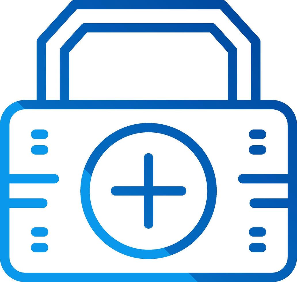 First Aid Kit App-Based UI Graphic vector