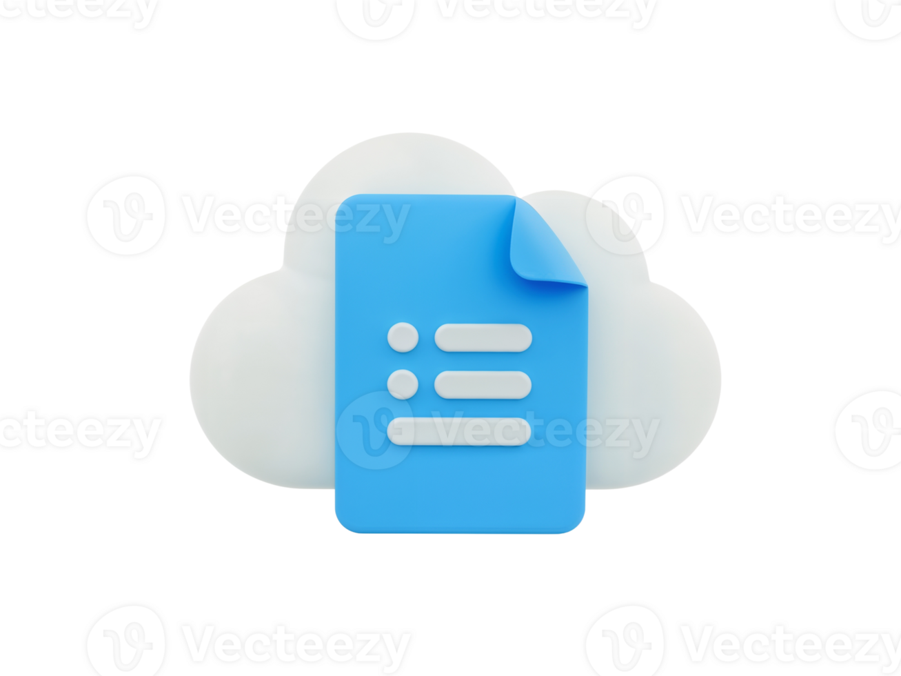 Digital documents secure storage on cloud computing with modern aesthetic design png