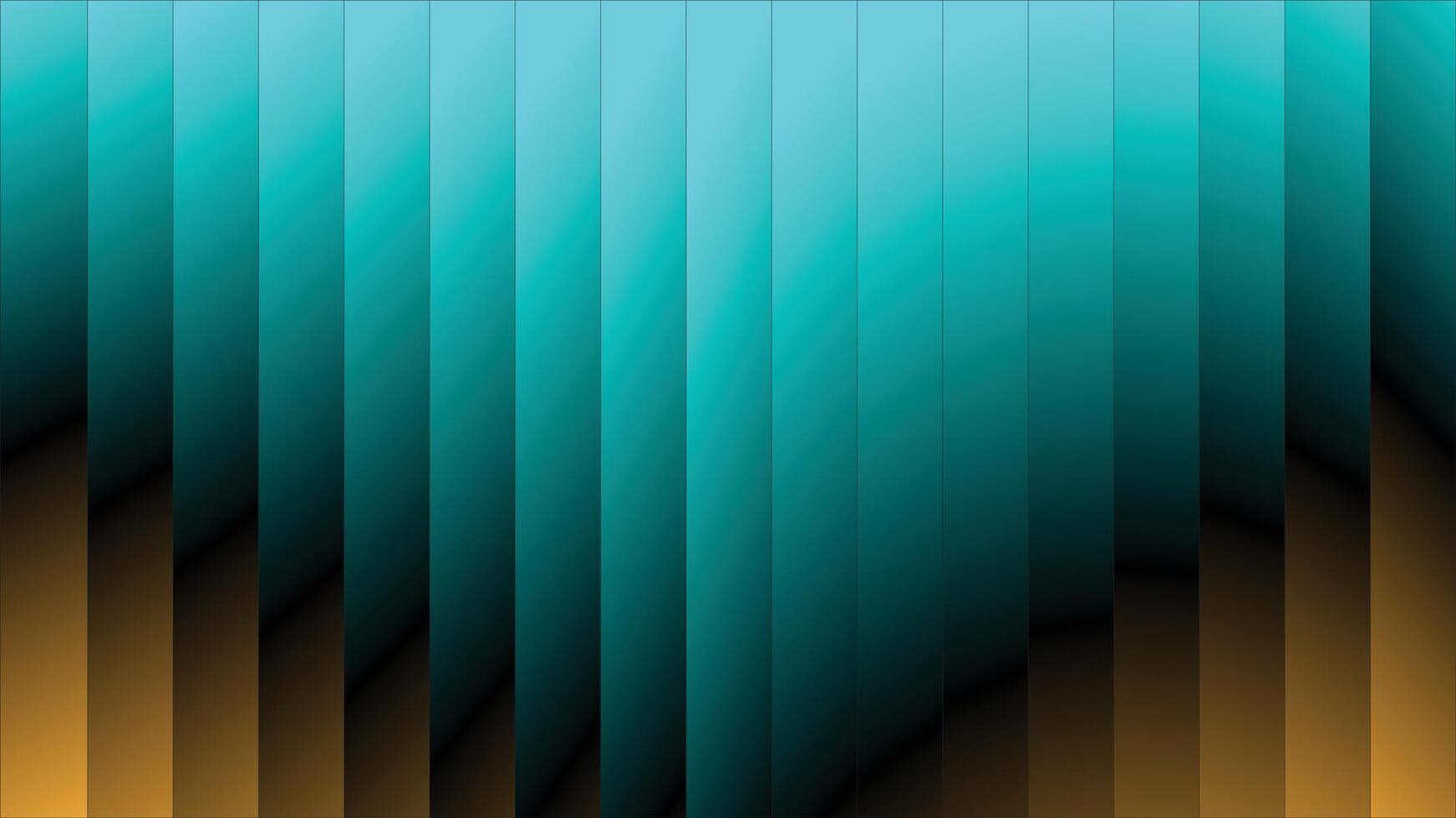 Teal and cyan vertical gradient panels descending into a dark base vector