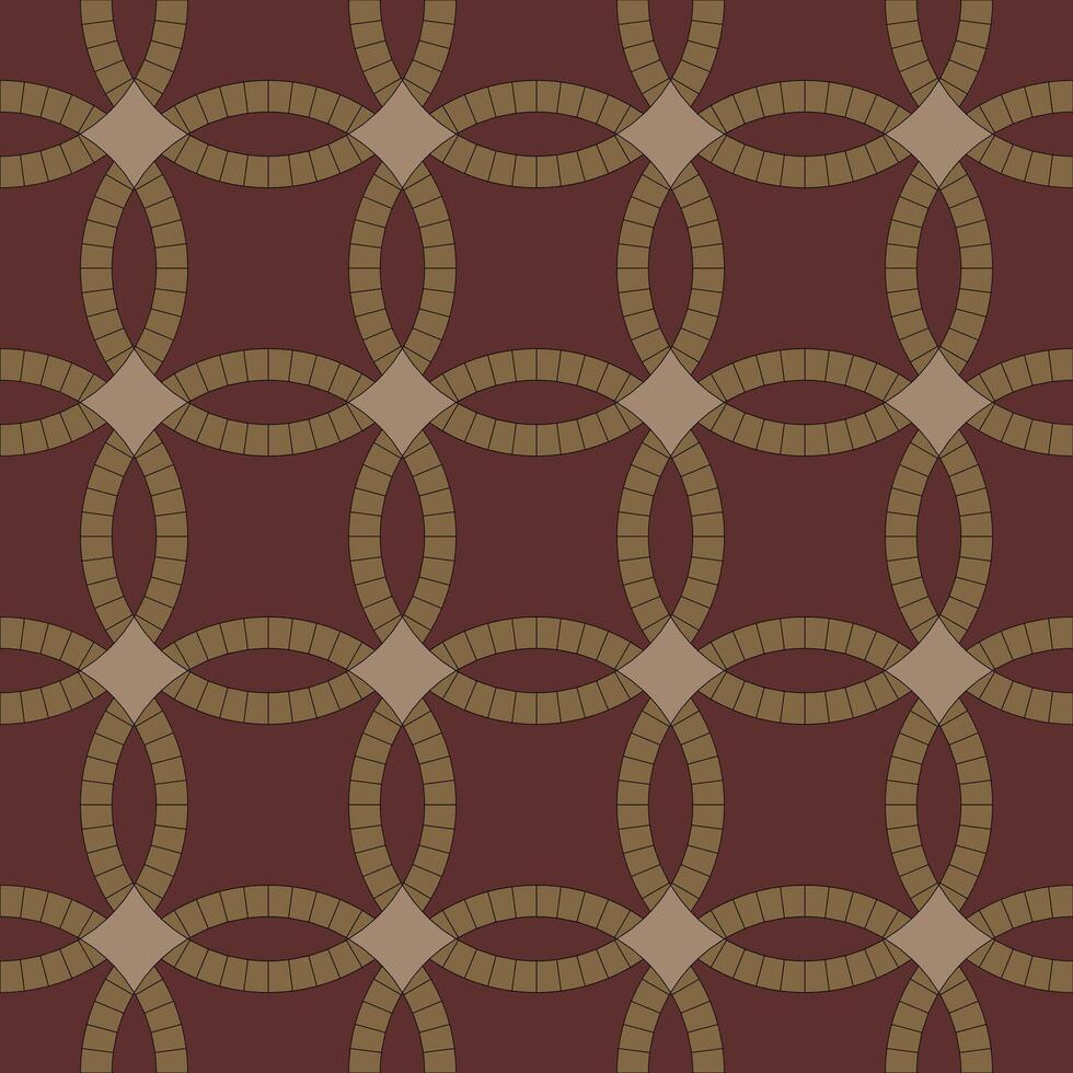 Abstract seamless circles chain pattern. vector