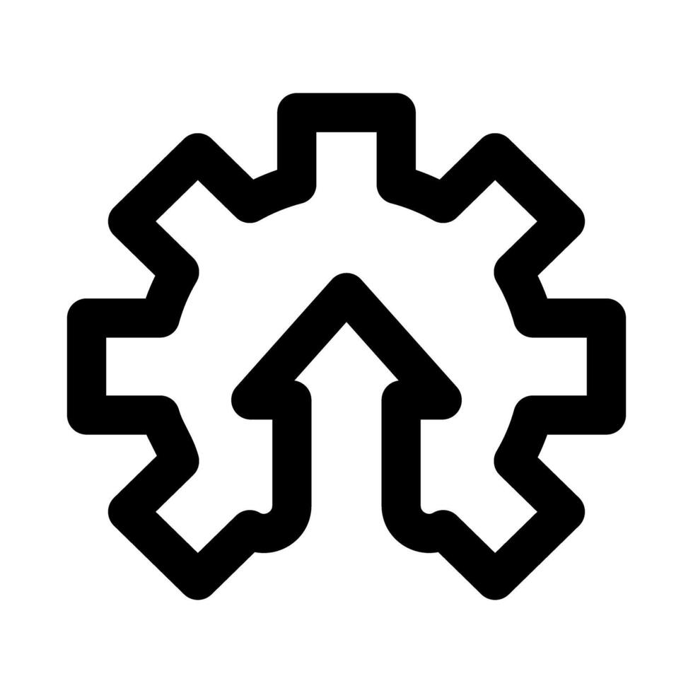 System upgrades icon. Modern line icon design with professional minimal styling crafted vector