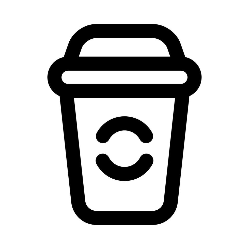 Recycle bin icon. Modern line icon design with professional minimal styling crafted for waste management, recycling, environment, and sustainability concepts vector
