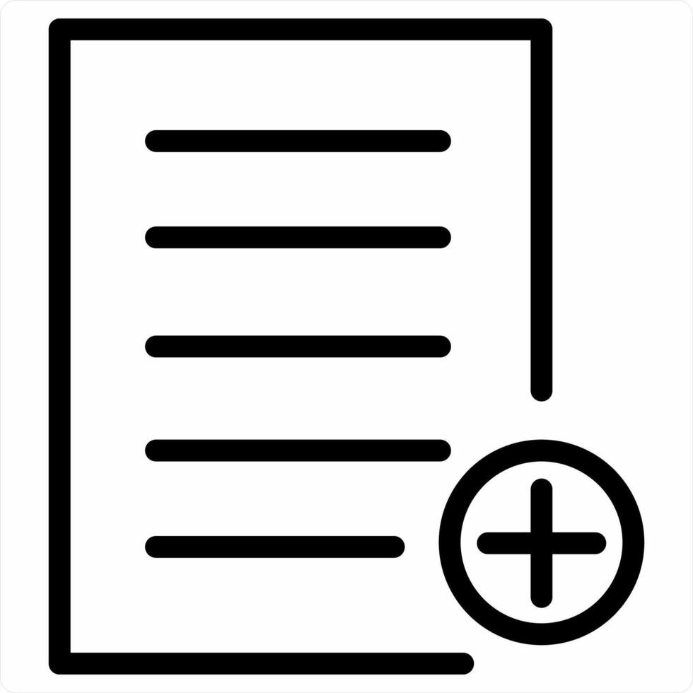 Create Page icon concept in black color vector