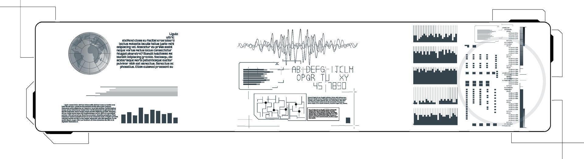 Data visualization showcasing global climate trends and patterns over the last decade vector
