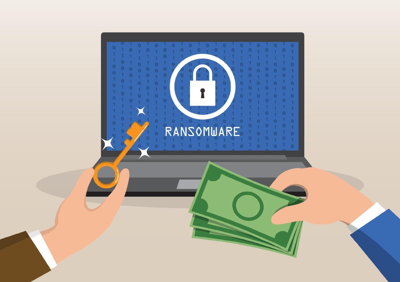 Ransomware Attack A Hacker's Ransom Demand for Digital Data Access vector