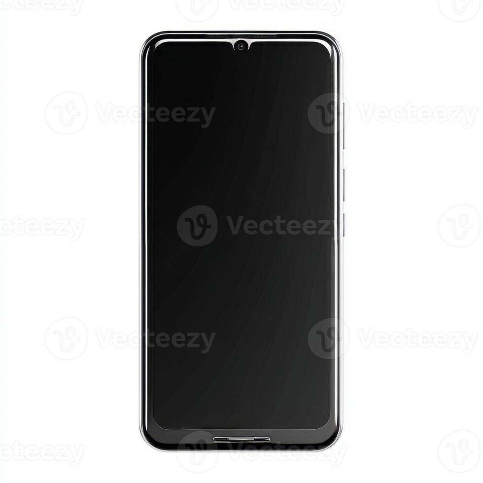 Modern generic smartphone device with blank screen photo