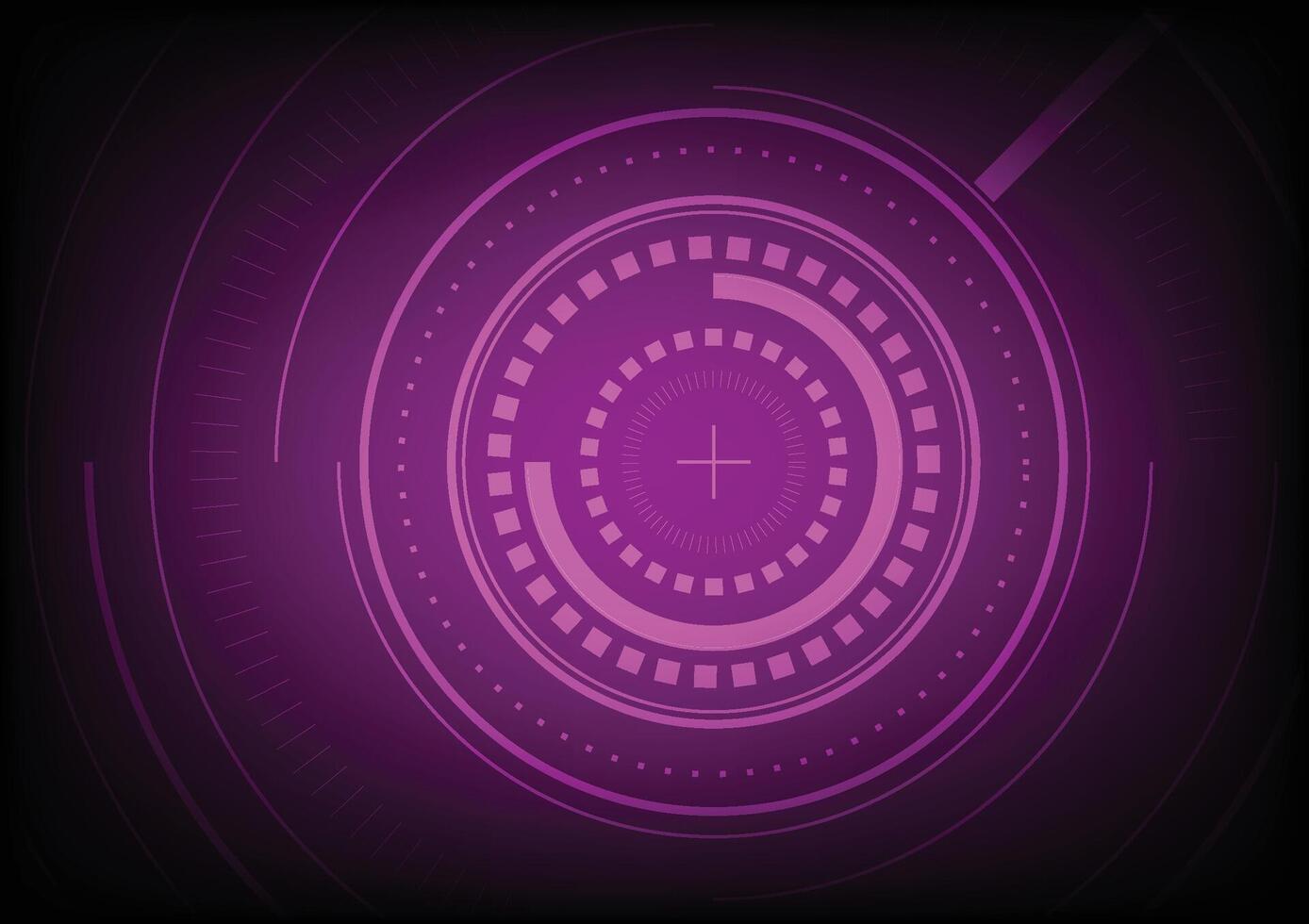 Abstract Circular Design with Purple and Pink Lines and Shapes vector
